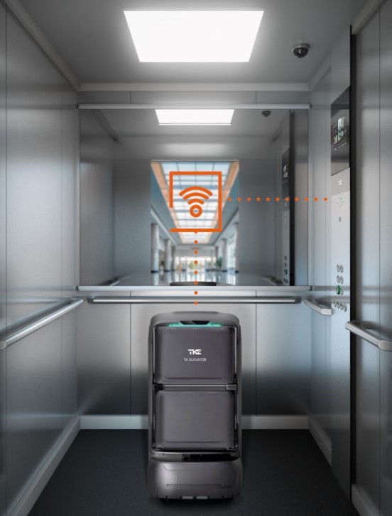 TK Elevator Lanca Robo Delivery2